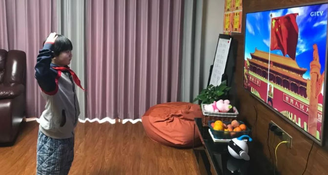 昌黎線上“升旗儀式” | 隔離病毒，但不隔離對祖國的熱愛